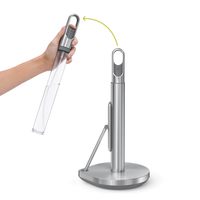 simplehuman 立式纸巾架带喷雾泵,拉丝不锈钢