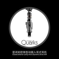 值友专享：水月雨 QUARKS夸克 微动圈入门HIFI入耳式 带麦游戏耳机