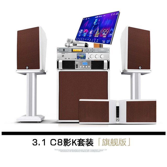 沸斯 F3 家用KTV套装3.1家庭影K音响别墅私人家庭会所设备