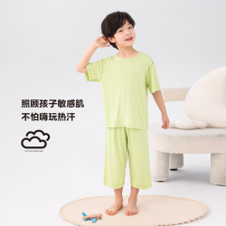 ZOSEE 儿童5A抑菌植物基透气亲肤柔软家居服套装