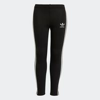 adidas 三叶草 条纹时尚弹性舒适女中大童紧身裤运动裤童装长裤