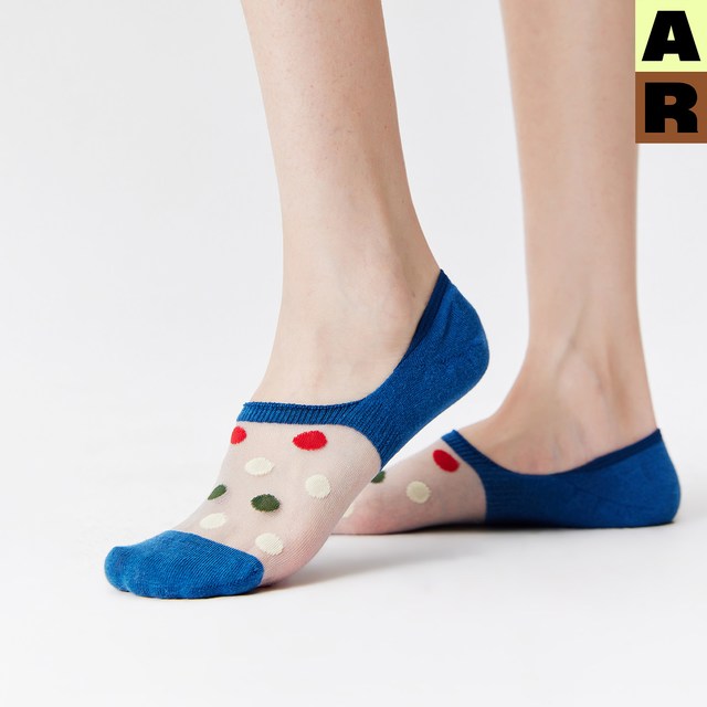 Almond Rocks AR 女士船袜 262A042糖豆波点船袜