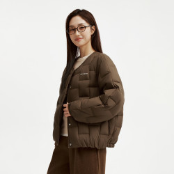坦博尔 TB62330268 轻薄羽绒服 女短款松塔棕 XS
