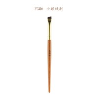 艾诺琪 动物毛纤维毛 眼影刷  光橙茶 3件套