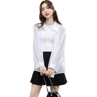 Baleno/班尼路 天丝垂顺抗皱长袖衬衫 女 L