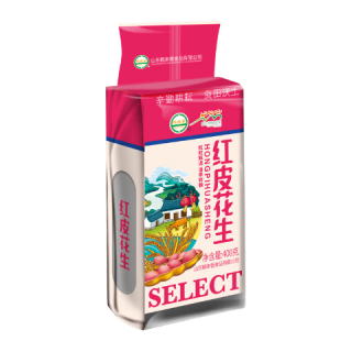 鹤来香 红皮花生米 去壳四粒红花生仁 五红汤原料 五谷杂粮 红皮花生400g*1袋