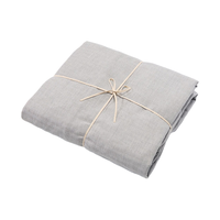 MUJI 無印良品 羊毛混人字纹床笠 灰色 120×200×18~28cm