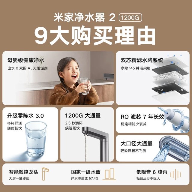 米家 1200G大通量 净水器