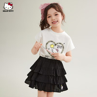 Hello Kitty 真5折女童套装短袖短裙两件套