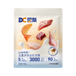 豆柴 五重鲜肉冻干三拼全价狗粮 100g