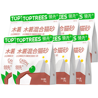 Toptrees/领先 植物木薯混合猫砂 16kg(8包装)