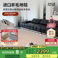 Katifia 羊毛地毯客厅轻奢进口羊毛沙发毯 3*4米 隐山