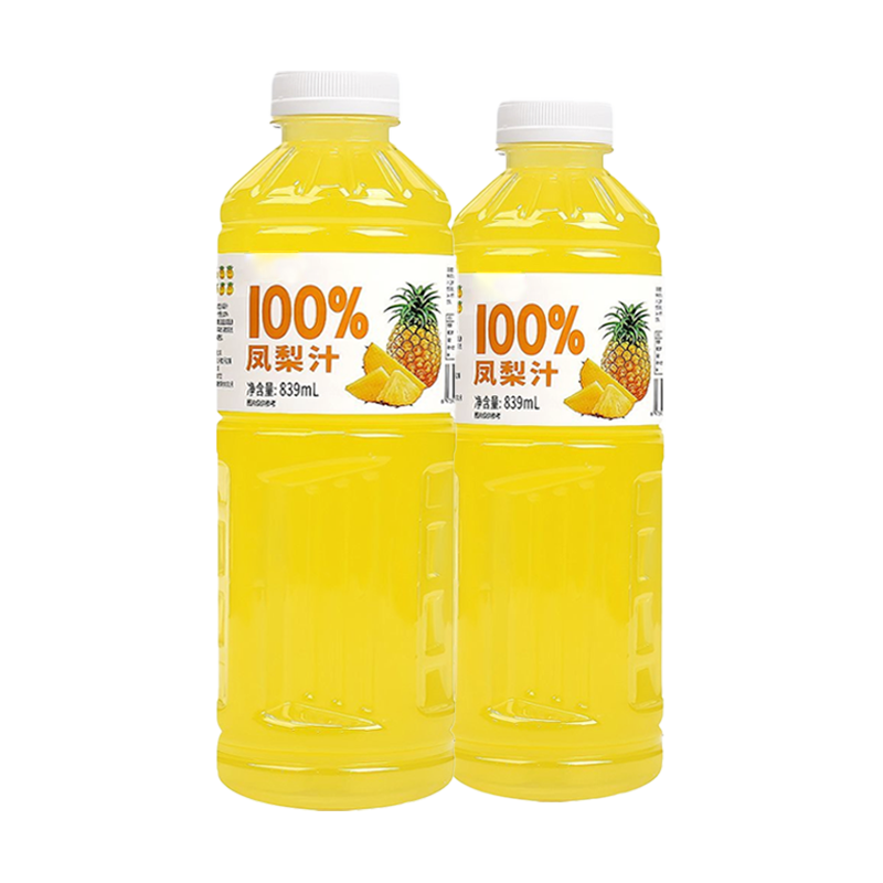 胶缤 100%NFC凤梨汁 839ml*2瓶