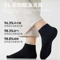 京东京造 除臭抑菌 男士短袜
