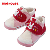 MIKI HOUSE 日本制女宝宝学步鞋 精致刺绣 内长13cm