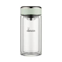 HEENOOR/希诺 碧湖凝翠双层玻璃杯 245ml