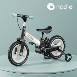 nadle 儿童自行车平衡车二合一脚踏车滑行车遛娃车折叠