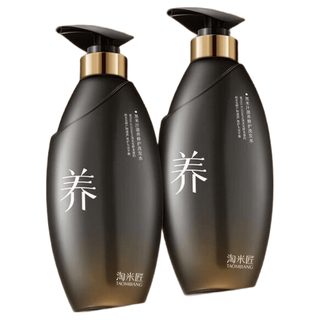 淘米匠 黑米汁滋养淘米水洗发水 500ml+修护养发乳 500ml