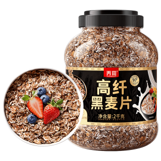 丙田 高纤维 燕麦片 黑麦片2000g