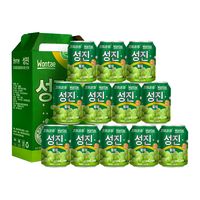 Wontae 韩式风味含25%果汁果肉饮料 葡萄味 238ml*12罐