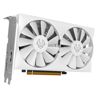 瀚铠 RX 9060 XT 16GB OC 白色合金双风扇 显卡
