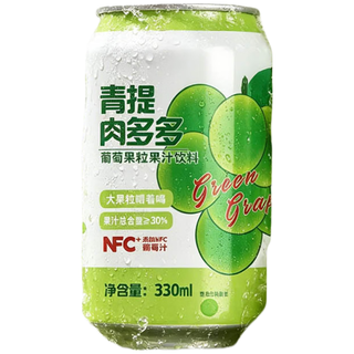 鲜丰春 青提汁饮料 NFC果汁 330ml*12罐