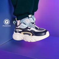 FILA 男小童（28-32）复古舒适跑鞋男童低帮旋钮扣跑步鞋