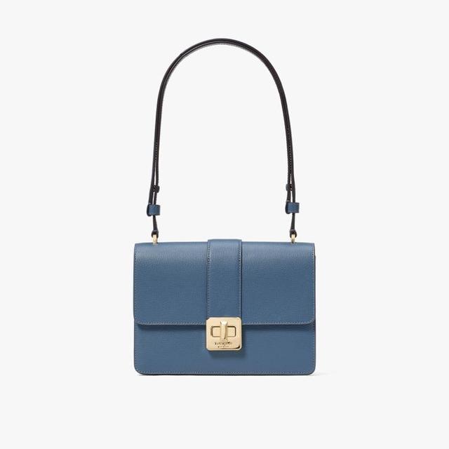 Kate Spade 【520礼物】PHOEBE牛皮小号翻盖锁扣手提单肩小方包真皮女包