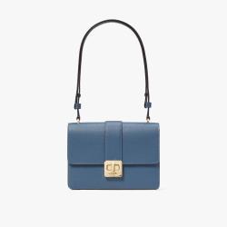 Kate Spade 【520礼物】PHOEBE牛皮小号翻盖锁扣手提单肩小方包真皮女包