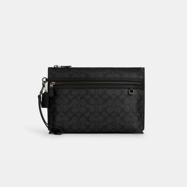 COACH 女士手拿包 经典标志帆布 CARRY ALL