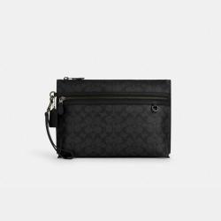 COACH 【手拿包】经典标志帆布CARRYALL