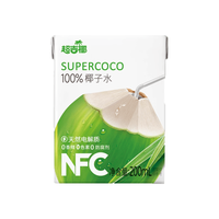 MAXGIYEL/超吉椰 100%纯椰子水NFC含钾天然电解质水 200ml*12盒