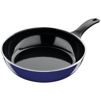Silit Emma 煎锅 28厘米 硅胶钢功能陶瓷感应塑料手柄 无镍蓝色