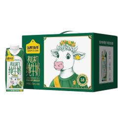 认养一头牛 有机纯牛奶250ml*16盒3.8g蛋白量贩礼盒代言人同款7月