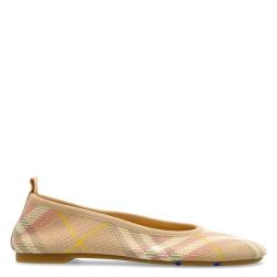 BURBERRY 格纹提花芭蕾平底鞋