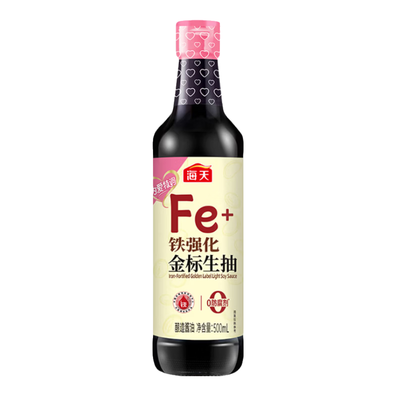 海天 铁强化金标生抽 500mL