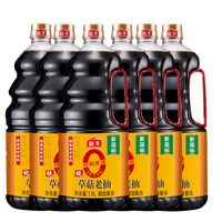 海天 0添加草菇老抽 1.9L*6瓶 调味品