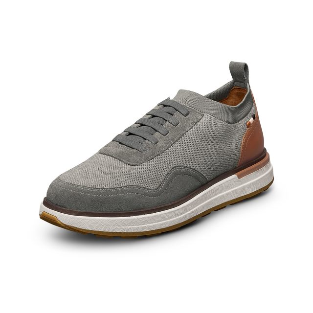 Allen Edmonds 男士皮质运动鞋 一脚蹬设计 弹性鞋带 EVA中底 橡胶外底 磁铁皮革麂皮 7 US