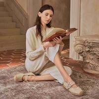 Sam Edelman MADDY ORCHID 蕾丝珍珠平底渔夫鞋