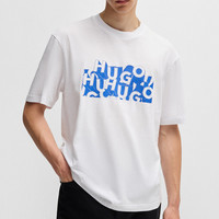 HUGO BOSS HugoBoss/雨果博斯男款夏季新款短袖T恤休闲时尚简约百搭字母半袖