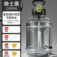 雄泰 夏季大容量水杯男吨吨桶健身运动水壶耐高温顿顿桶吸管大肚杯