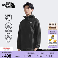 北面 男户外防晒衣防风防泼溅UPF50多效衣|8AUQ JK3/宇宙黑 2XL /185