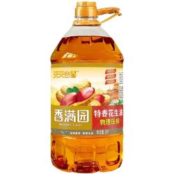 香满园 特香物理压榨花生油5升
