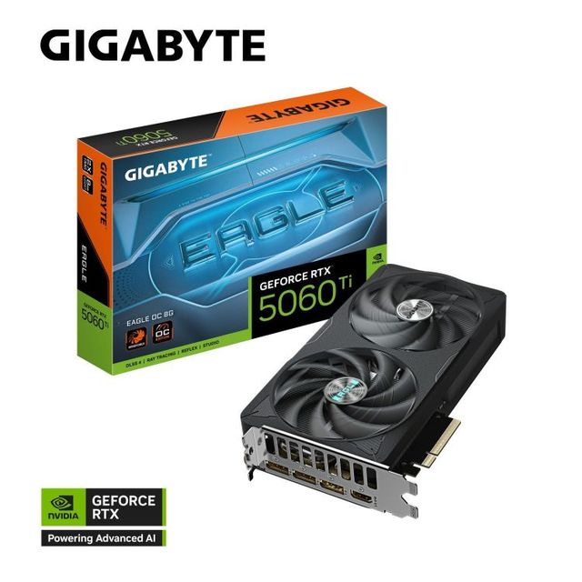 技嘉RTX5060Ti 8G OC 风魔猎鹰台式电脑显卡游电竞游戏AI独立显卡