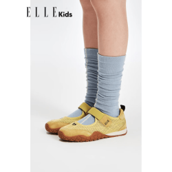 ELLE kids 网面透气 银色 31码 儿童运动鞋