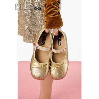ELLE kids 女童小皮鞋 哑金色 37码
