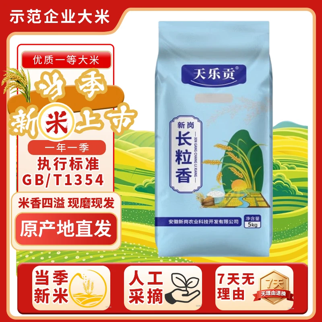 天乐贡 新米一级新岗长粒香10斤
