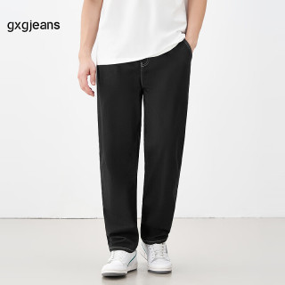 gxgjeans 男士牛仔裤 黑色-1 185/XXL