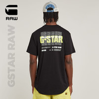 G-STAR RAW D26043 纯棉微弹宽松短袖T恤 黑色 M