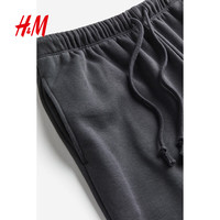 H&M 女装宽松阔腿运动长裤 深灰色 XL